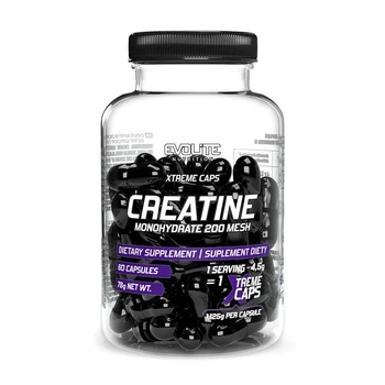Креатин моногидрат и таурин Evolite Nutrition Creatine Monohydrate Xtreme, 60 капсул