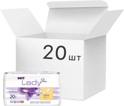 Упаковка прокладок урологічних Seni Lady Slim Mini 20 шт x 20 упаковок (5900516179922)