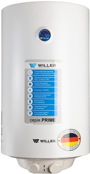 Водонагрівач Willer EV80DR Prime 1500 Вт, 80 л, Сухий ТЕН, білий 251646