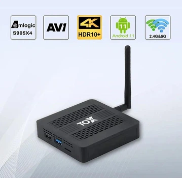 Смарт ТВ-приставка TOX3 4/32Гб Android 11 Amlogic S905X4 (TOX3 4/32Гб)