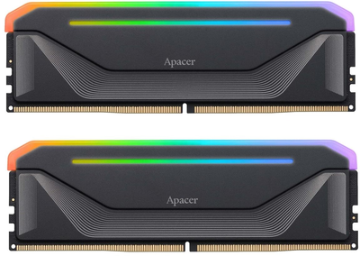 Оперативная память Apacer DDR5-5600 32768 MB PC5-44800 (Kit of 2x16384) NOX RGB Black (AH5U32G56C522NBAA-2)