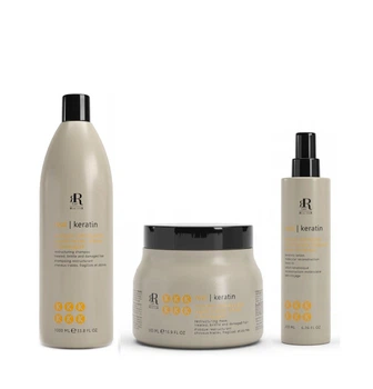 Набор для реконструкции поврежденных волос RLine KERATIN STAR Шампунь 1л., маска 0,5л., спрей 200 мл.
