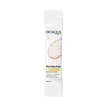 Нічна маска для обличчя з екстрактом рису Bioaqua Rice Raw Pulp Sleep Mask 4мл