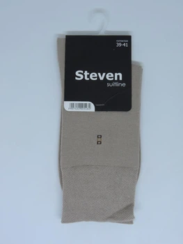Шкарпетки бавовняні Бежевого кольору р.39-41 Steven