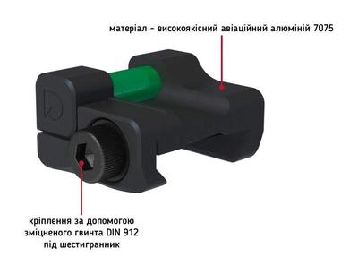 Пухирцевий рівень DAVIKA LV-01 на планку Вівер/Пікатінні