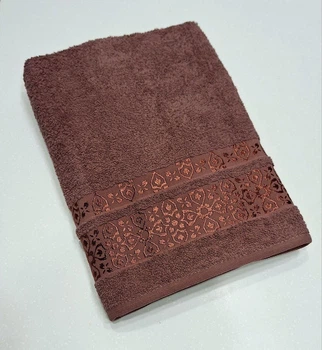 Махровое полотенце банное 70*140 Cestepe VIP Cotton Коричневое