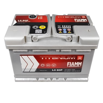 Автомобильный аккумулятор FIAMM Titanium Pro 80Аh 730А R+ 7905157