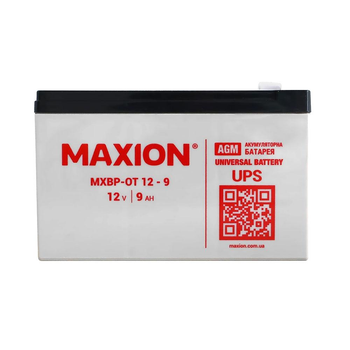 Акумулятор промисловий MAXION MXBP-OT 9-12 (12V, 9Ah, +/-)