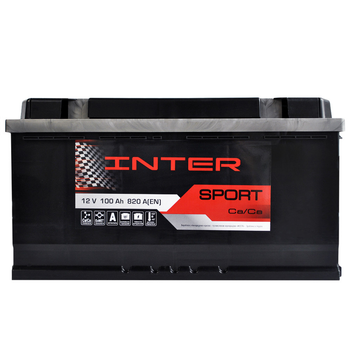 Аккумулятор INTER Sport 100Ah 820A R+