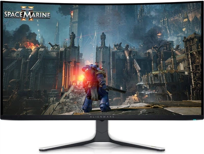 Монитор Dell AW3225QF 31.6 дюймов QD-OLED 4K 240 Гц HDMI USB FreeSync игровой Черный/Белый (210-BLLV)