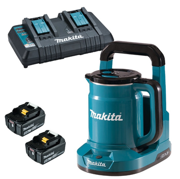 Чайник аккумуляторный Makita DKT360 BEO2 (0.8 л, LXT, комплект)