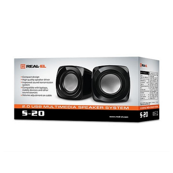Акустична система REAL-EL S-20 Black UAH
