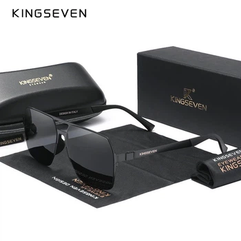 Мужские поляризационные солнцезащитные очки KINGSEVEN N7511 Black Gray