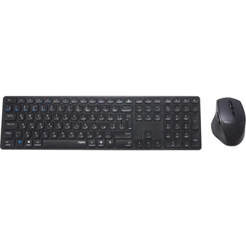 Комплект (клавіатура, миша) бездротовий Rapoo 9800M Wireless Dark Grey Клавіатура + миша 38134