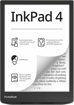 Електронна книга PocketBook 743G InkPad 4 Stundust Silver (PB743G-U-CIS) Сріблястий