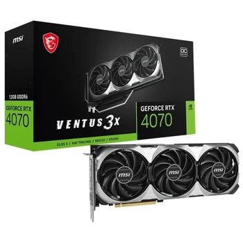 Видеокарта GF RTX 4070 12GB GDDR6X Ventus 3X E1 OC MSI (GeForce RTX 4070 VENTUS 3X E1 12G OC) Store