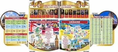 Набір стендів для оформлення кабінету англійської мови (Арт2202)