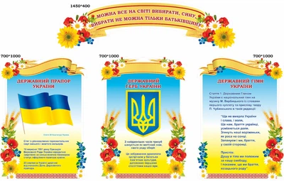 Набір стендів «Державна символіка» (Арт1695)