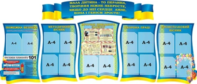 Набір стендів для оформлення шкільного коридору (Арт1858)