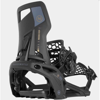 Крепления для сноуборда Nidecker Supermatic Black крепы фристайл и фрирайд универсальные сноубордические 2025 XL