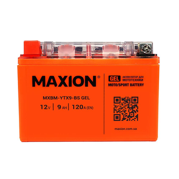 Мото акумулятор MAXION GEL 24MXBM-YTX9-BS 12V 9Ah 120A L+ 24MXBM-YTX9-BS GEL