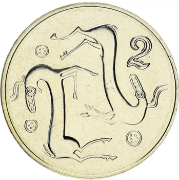 Монета Кипр 2 цента 2004 UNC