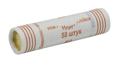 Монета Україна 10 копійок 2019 UNC банківський ролик 50 монет
