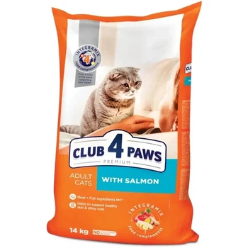 Сухий корм для дорослих котів Club 4 Paws Premium 14 кг лосось (B4630501)