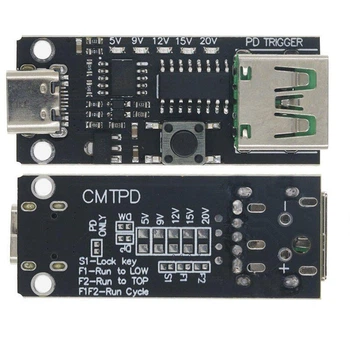 Модуль быстрой зарядки, триггер PD, Type-C + USB, 5/9/12/20В, 100Вт, 5А, PD3.0, PD2.0, QC, FCP, AFC