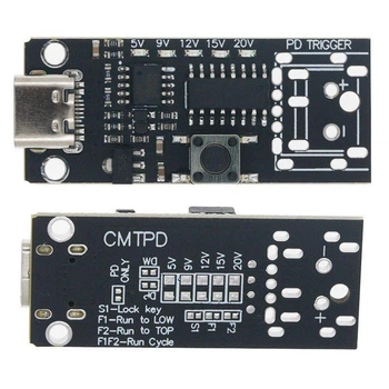 Модуль быстрой зарядки, триггер PD, Type-C, 5/9/12/20В, 100Вт, 5А, PD3.0, PD2.0, QC, FCP, AFC