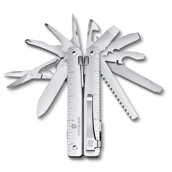 Складной швейцарский нож Victorinox SwissTool MX Clip 3.0327.MKB1 26 функций 115 мм Grey (Vx30327.MKB1)