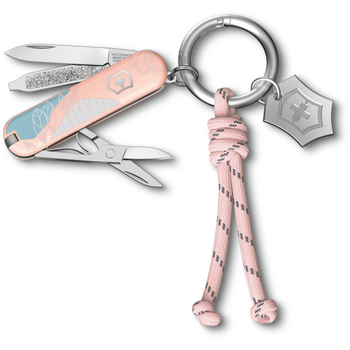 Складаний швейцарський ніж Victorinox CLASSIC SD Paris Style 0.6223.E221 7 функцій 58 мм Pink (Vx06223.E221)