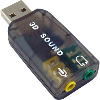 Звукова карта Dynamode USB-SOUNDCARD 2.0 Black [97522]