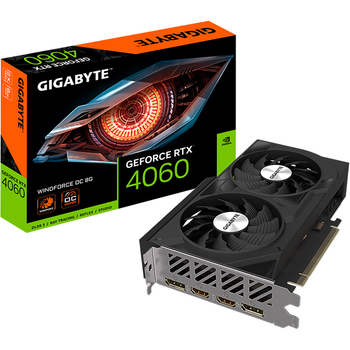Відеокарта Gigabyte GeForce RTX 4060 Windforce OC 8G (GV-N4060WF2OC-8GD) [110666]