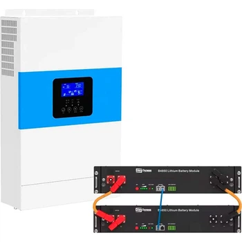 Гибридный солнечный инвертор Daxtromn SC-HFK-5500-48 + 2 x аккумулятора Dyness B4850 (48V | 50Ah | 4800Wh) [113636]