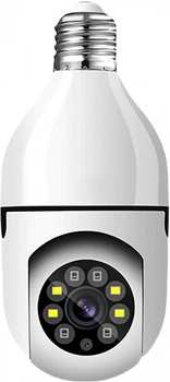 Камера лампочка E-smarter E27 Full-HD 2MP с WIFI белая (HD-2MP)