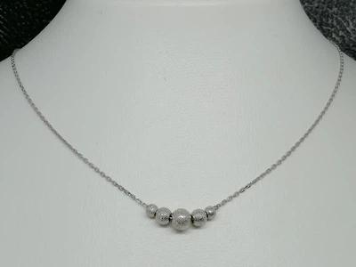 Серебряное колье Шарики. 908-01143
