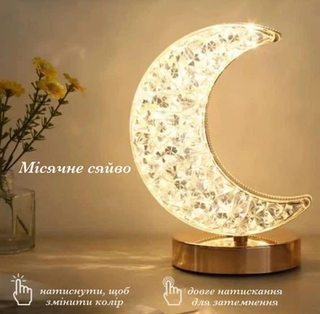 Ночник Moonlight, сенсорная ночная лампа Лунное сияние, 3 цвета, регулируемая яркость, Panalisa (99332240)