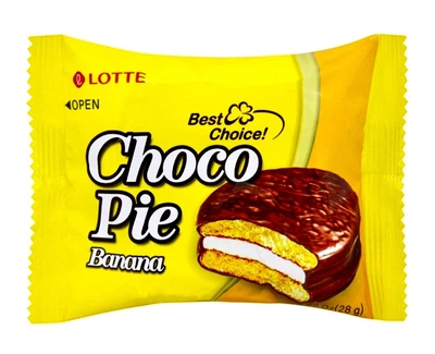 Чокопай со вкусом банана 1 шт., LOTTE, 28 г