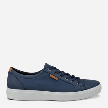 Sneakersy męskie skórzane ECCO Soft 7 43000459140 43 Granatowe (194891283168)