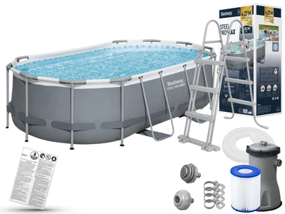 Каркасный бассейн Bestway 56620 Размер 427х250х100см Объем 7250 л с фильтр-насосом и лестницей