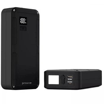 Автомобильное пусковое устройство (бустер) 20000mAh 2000A Proove Jumper + powerbank 100W + чехол (JS2000112201)
