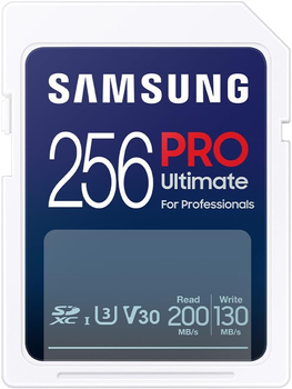 Karta pamięci Samsung Pro Ultimate SDXC 256GB UHS-I U3 V30 + czytnik (MB-SY256SB/WW)