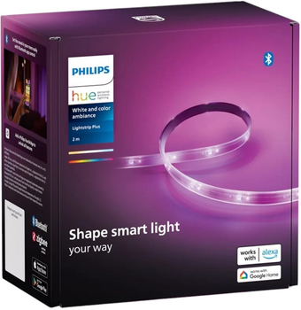 Світлодіодна стрічка розумна Philips Hue Lightstrip Plus 2 м (8718699703424)