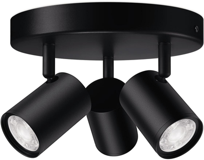 Inteligentna lampa WIZ Imageo 3x regulowany reflektor LED WiFi 1035 lm Black (8719514554535)