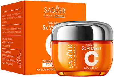 Крем для лица Sadoer 5X Vitamin C Face Cream с витамином С 50 г (6942349711312)