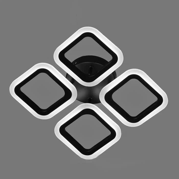 Люстра светодиодная-LED с пультом, DIMMER 56w Sneha (9969965330/4 BLACK)