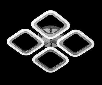 Люстра светодиодная-LED с пультом, DIMMER 56w Sneha (9969975330/4 CHROME)