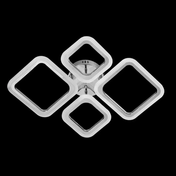Люстра светодиодная-LED с пультом, DIMMER 72w Sneha (9969945330/2+2 CHROME)
