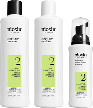 Zestaw do pielęgnacji włosów Nioxin System 2 Szampon 150 ml + Odżywka 150 ml + Serum 40 ml (4064666843926)